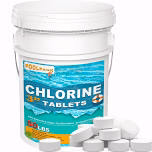 50 lb Pool & Spa Chlorine Tablets Pool Supplies 50 Pounds 3 in Chlorine Stabilizer Hot Tubs Bathtub Chlorinating Tablets