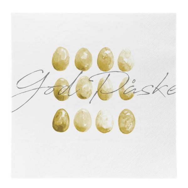 Påskeserviett egg god påske 33x33 cm