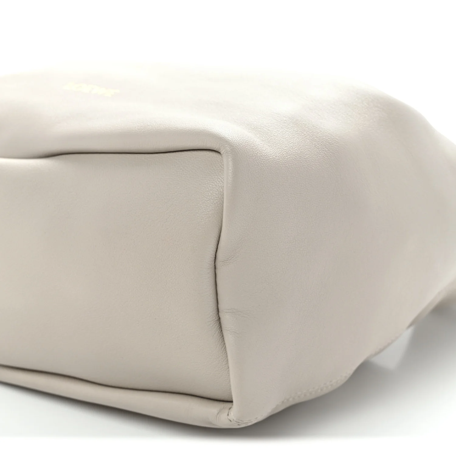 Buttery Nappa Lambskin Small Squeeze Bag Pearl Grey