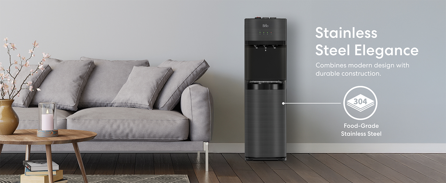 Stainless Steel Elegance: Combines modern design with durable construction.