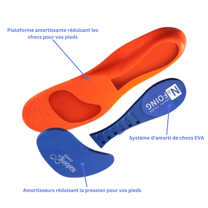 Damien | Ensemble de semelles de soutien Ergonomique