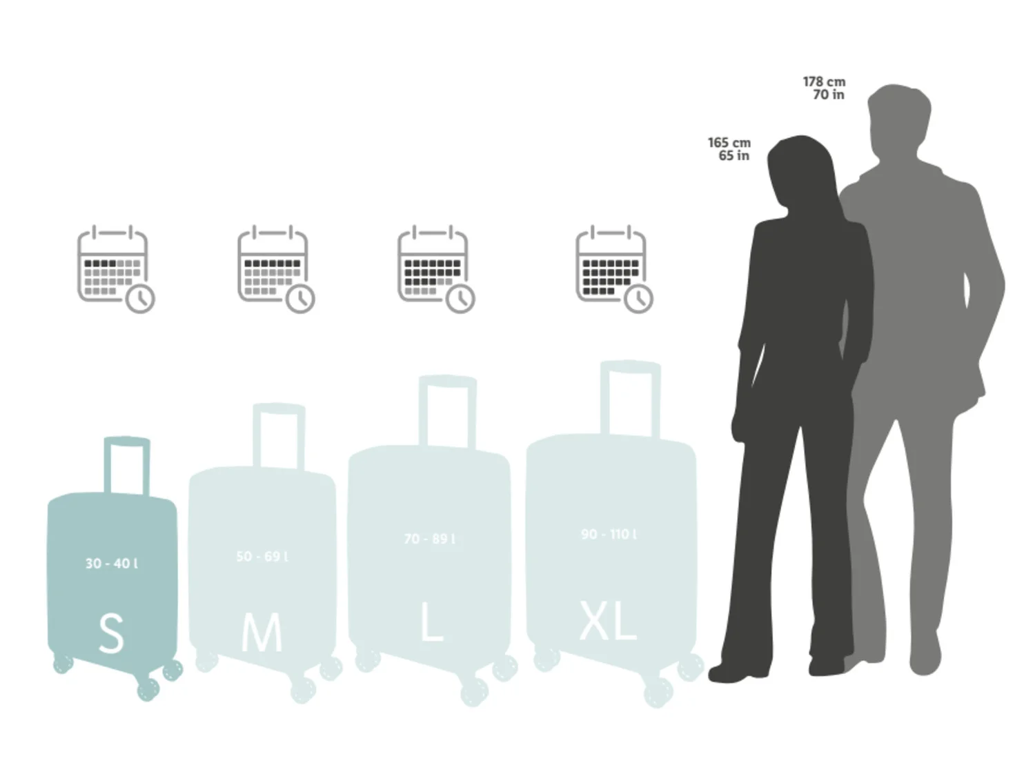 TOPMOVE Valise trolley, 30 l