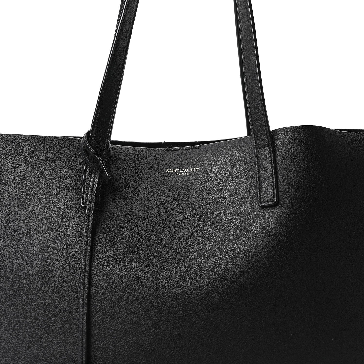 Calfskin Large Shopping Tote Black