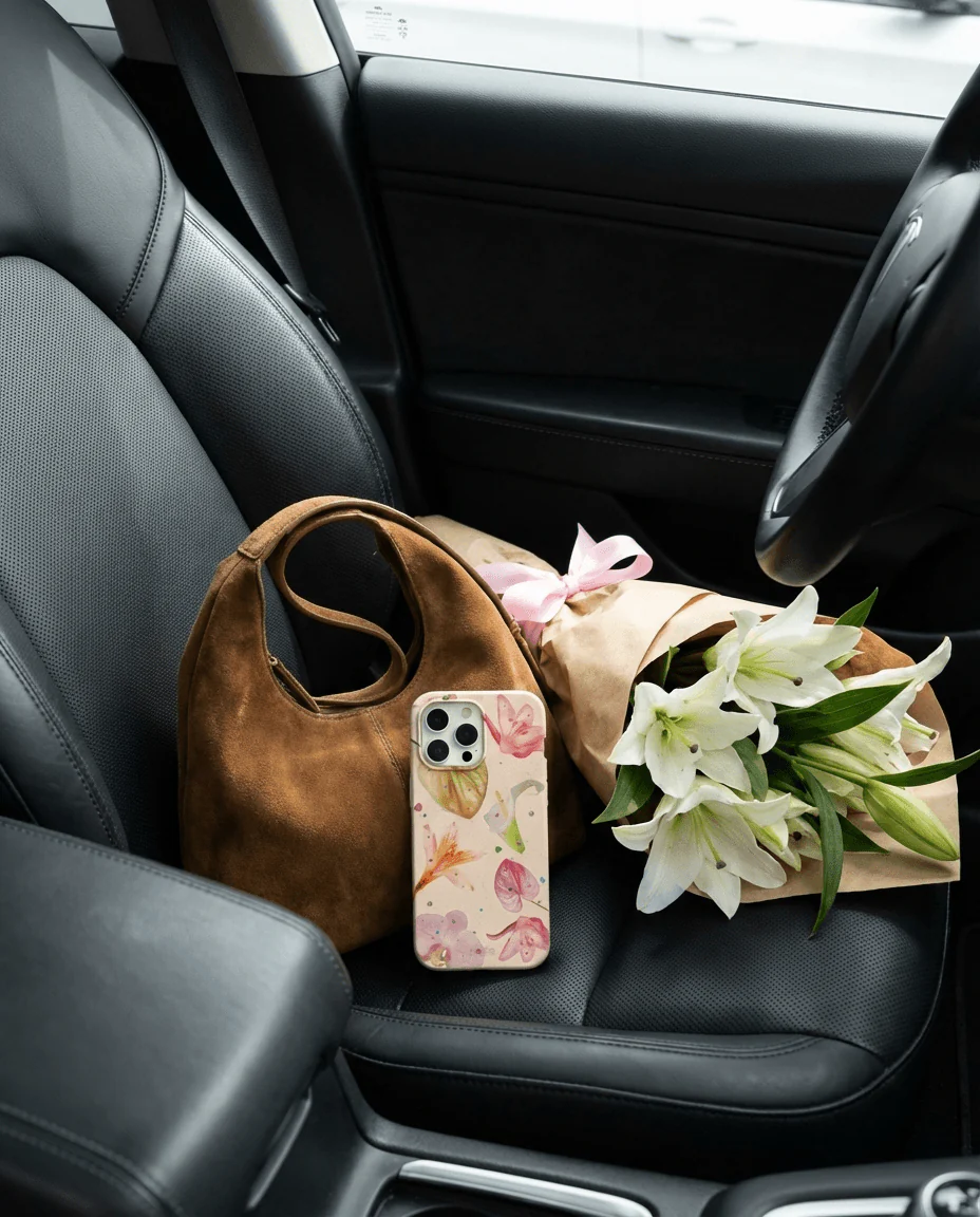Seashell Rhinestone Bouquet iPhone 16 Case