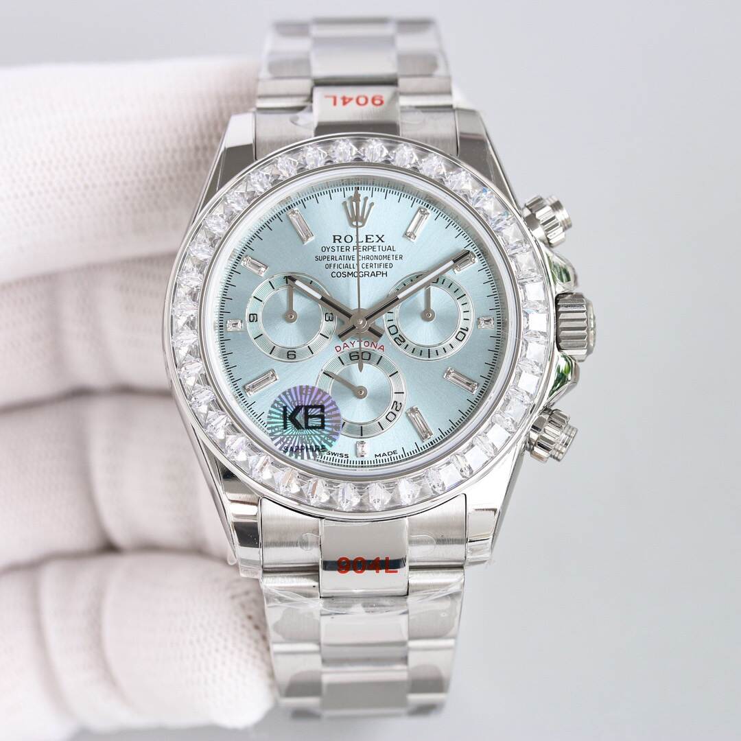 Rolex ロレックス 2025年新作 デイトナ 機械式腕時計 アイスブルー文字盤