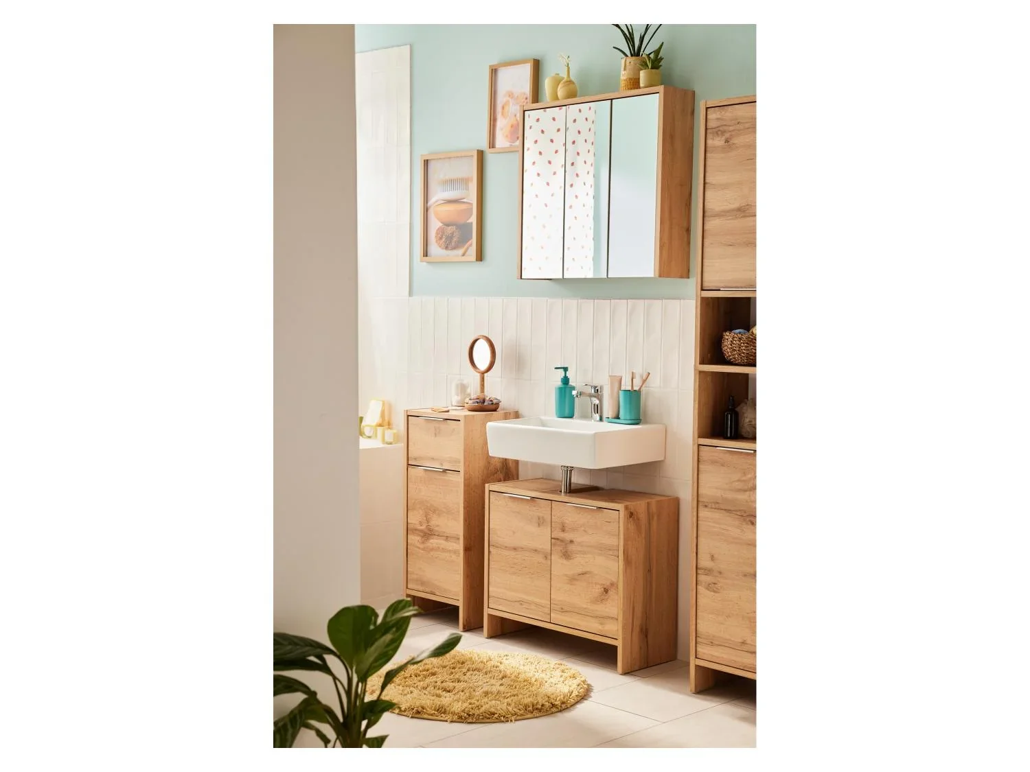 LIVARNO home Colonne de salle de bains Verona, 33,1 x 179,4 x 28,1 cm, imitation chne