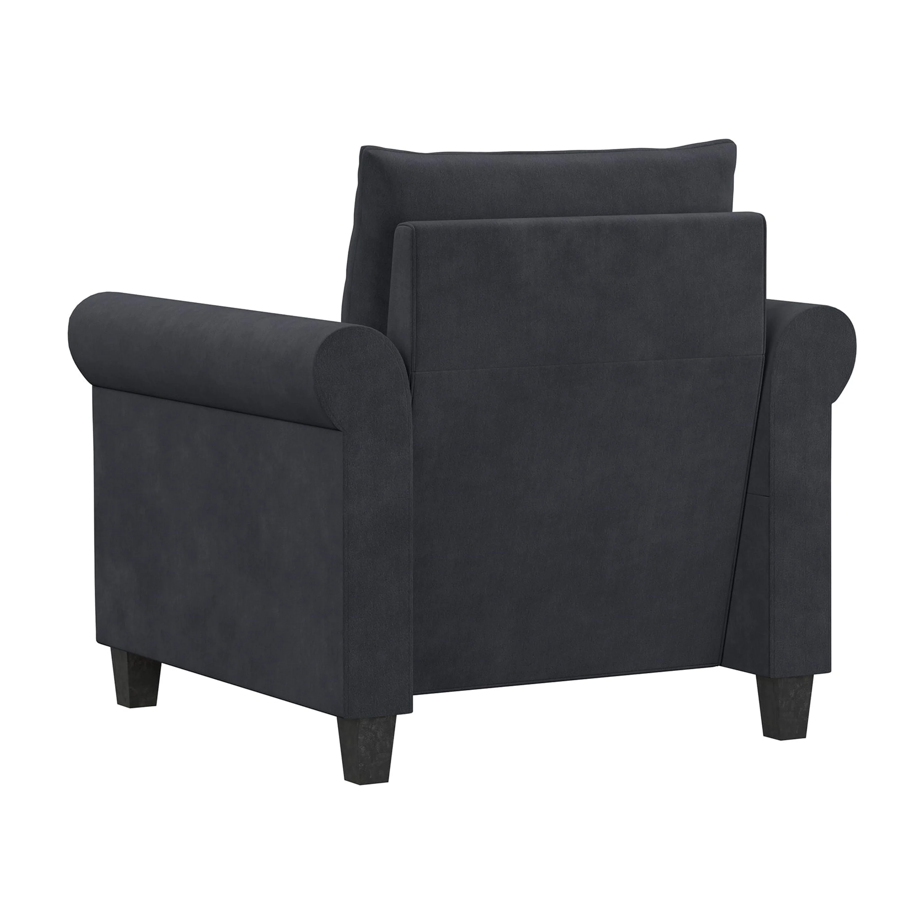 Fallon Armchair with Nail Head Trim, Gray Fabric Image 8