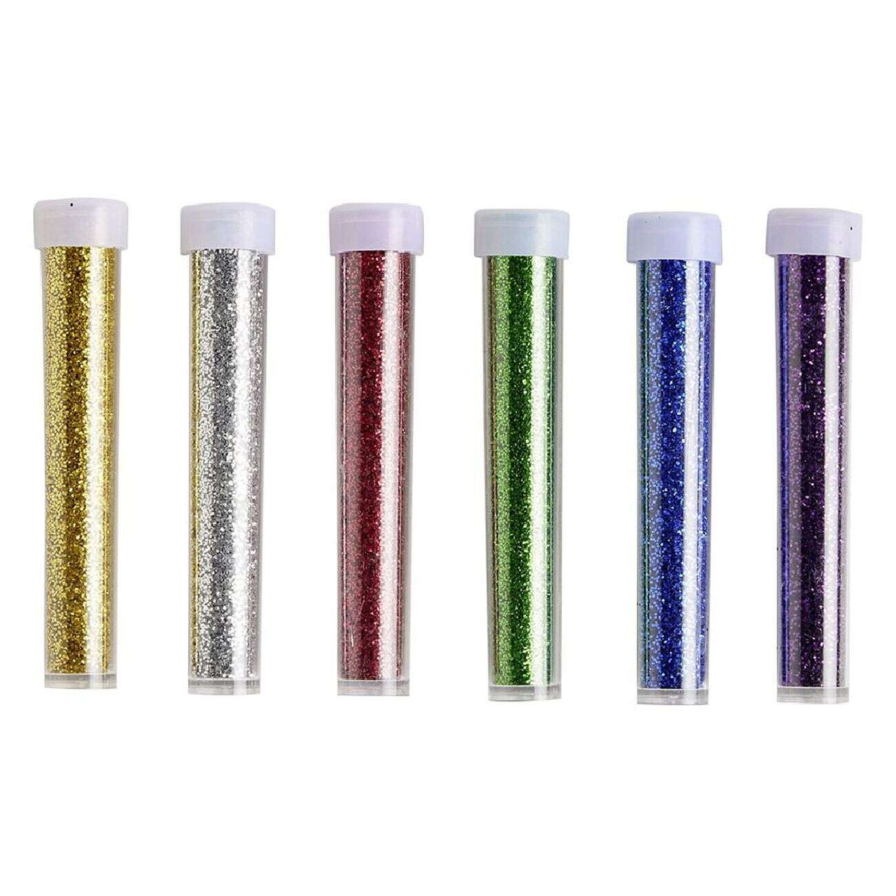 Tube de paillettes multicolores 5g x6