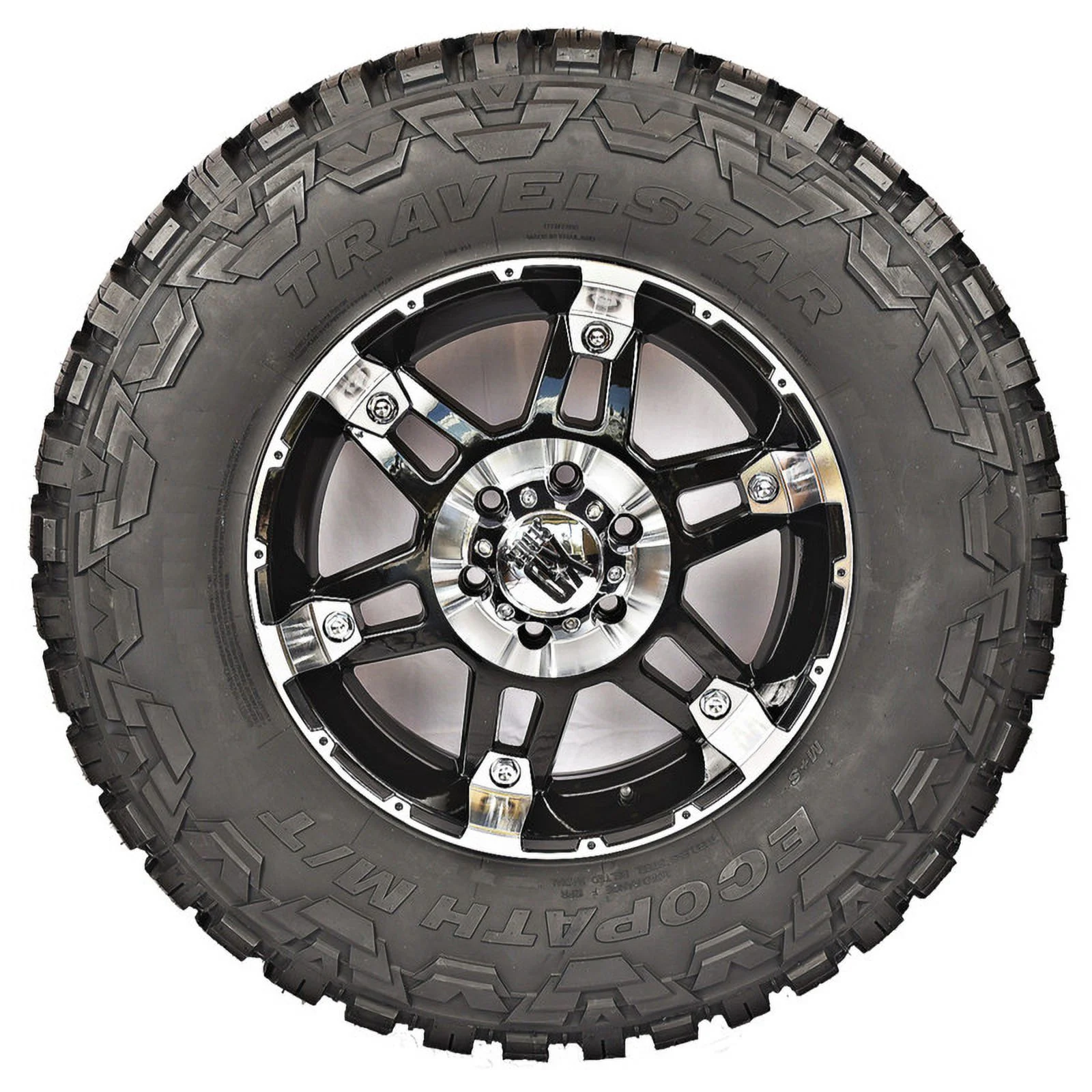 Travelstar Ecopath M/T LT285/75R16 10 PR Load Range E 126Q SUV Light Truck Mud-Terrain Tire 285/75/16(Tire Only)