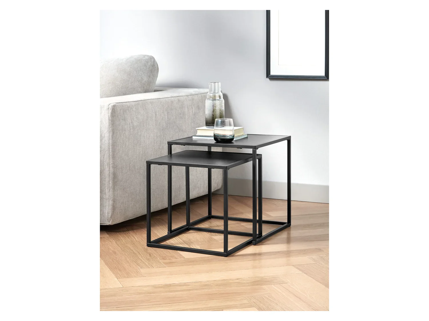 LIVARNO home Set de 2 tables d'appoint San Diego