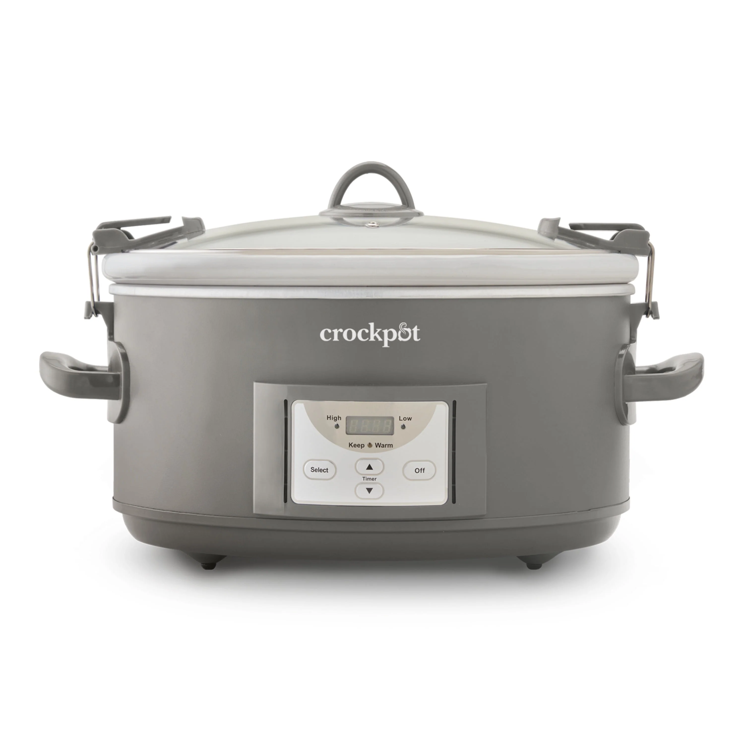 Crockpot 7 - Quart Cook and Carry Programmable Slow Cooker, Grey