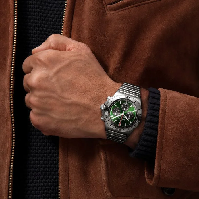 [Super Clone]Breitling Watch Chronomat B01 42 Bentley Green Bracelet