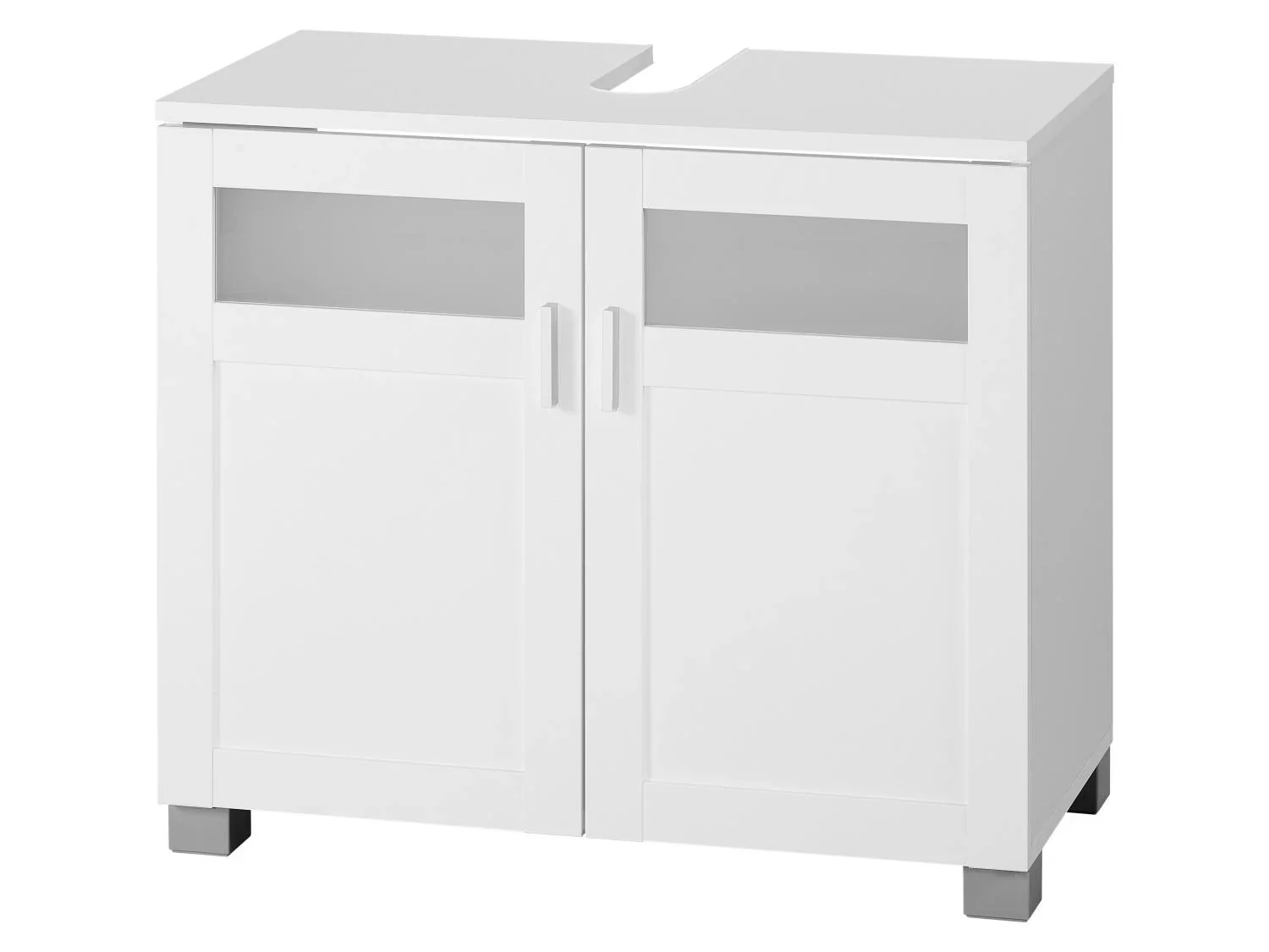 LIVARNO Meuble sous-vasque Basel, 68,5 x 58,7 x 34,5 cm, blanc