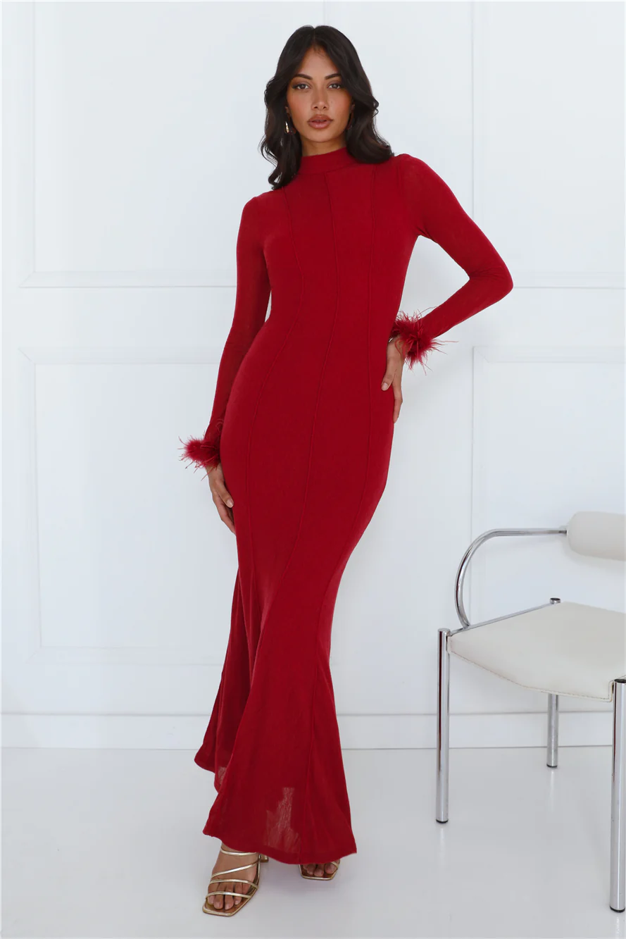 RUNAWAY Ramoni Maxi Dress Ruby