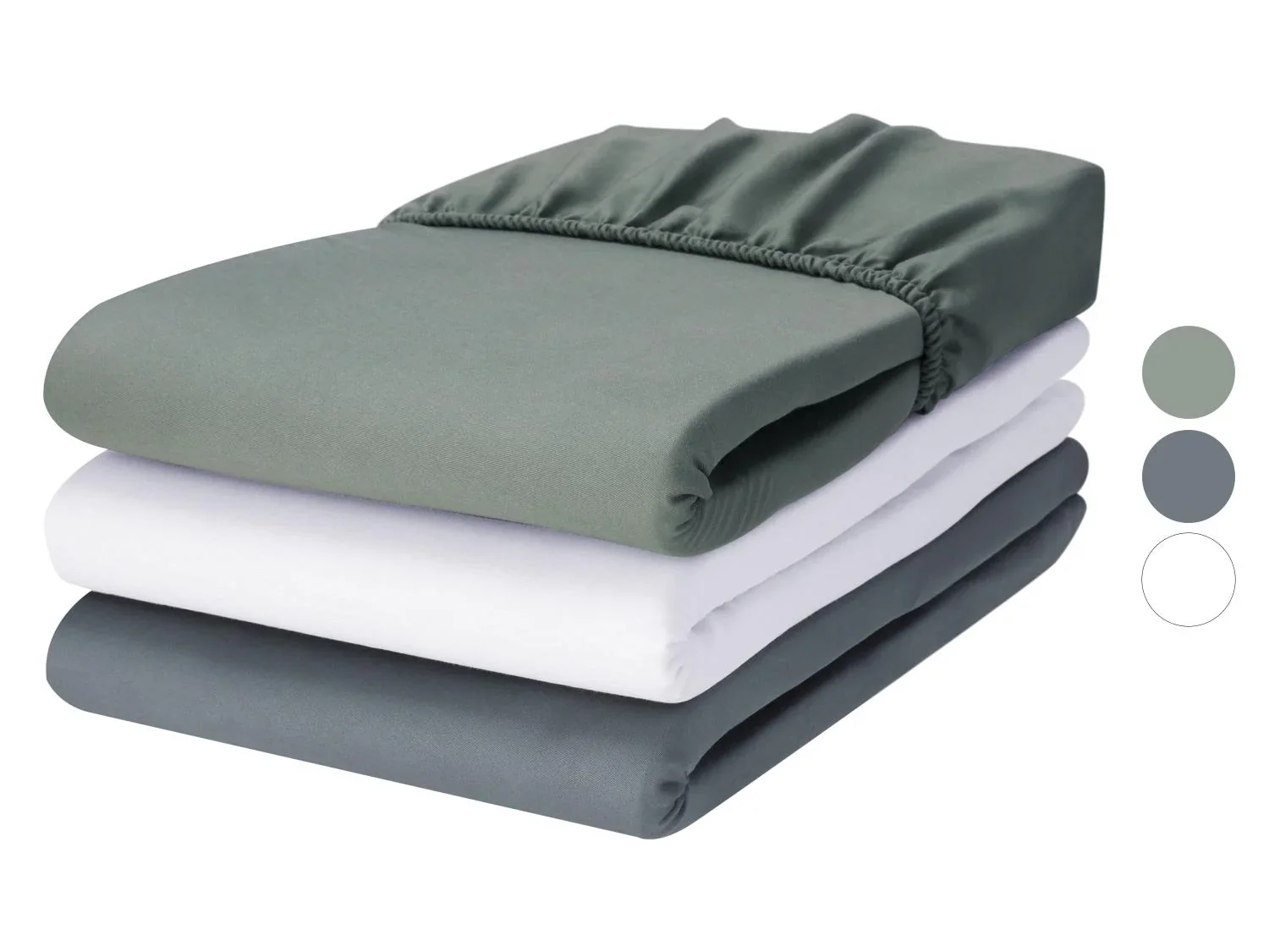 LIVARNO Drap-housse en satin, 90-100 x 200 cm