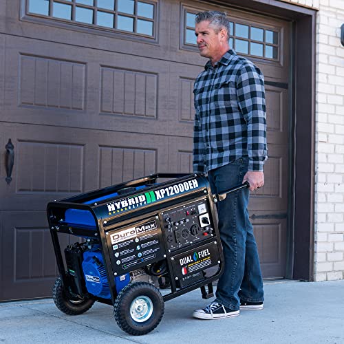 XP12000EH Dual Fuel Generator C 12,000W Gas/Propane, 457cc 4-Stroke Engine, EPA/CARB Compliant
