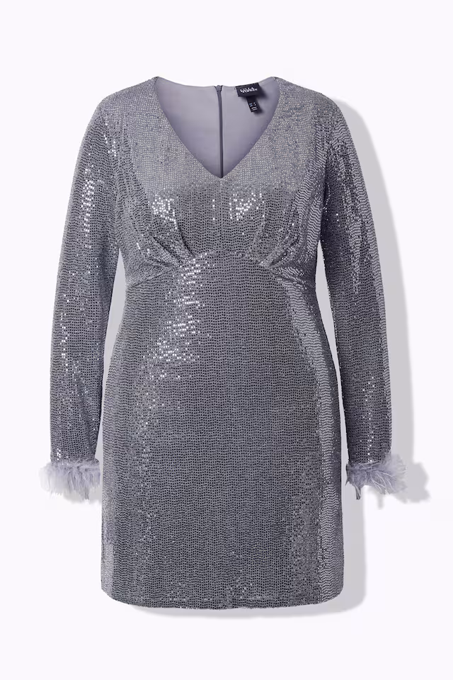 Sequined Long Sleeve Bodycon Dress
