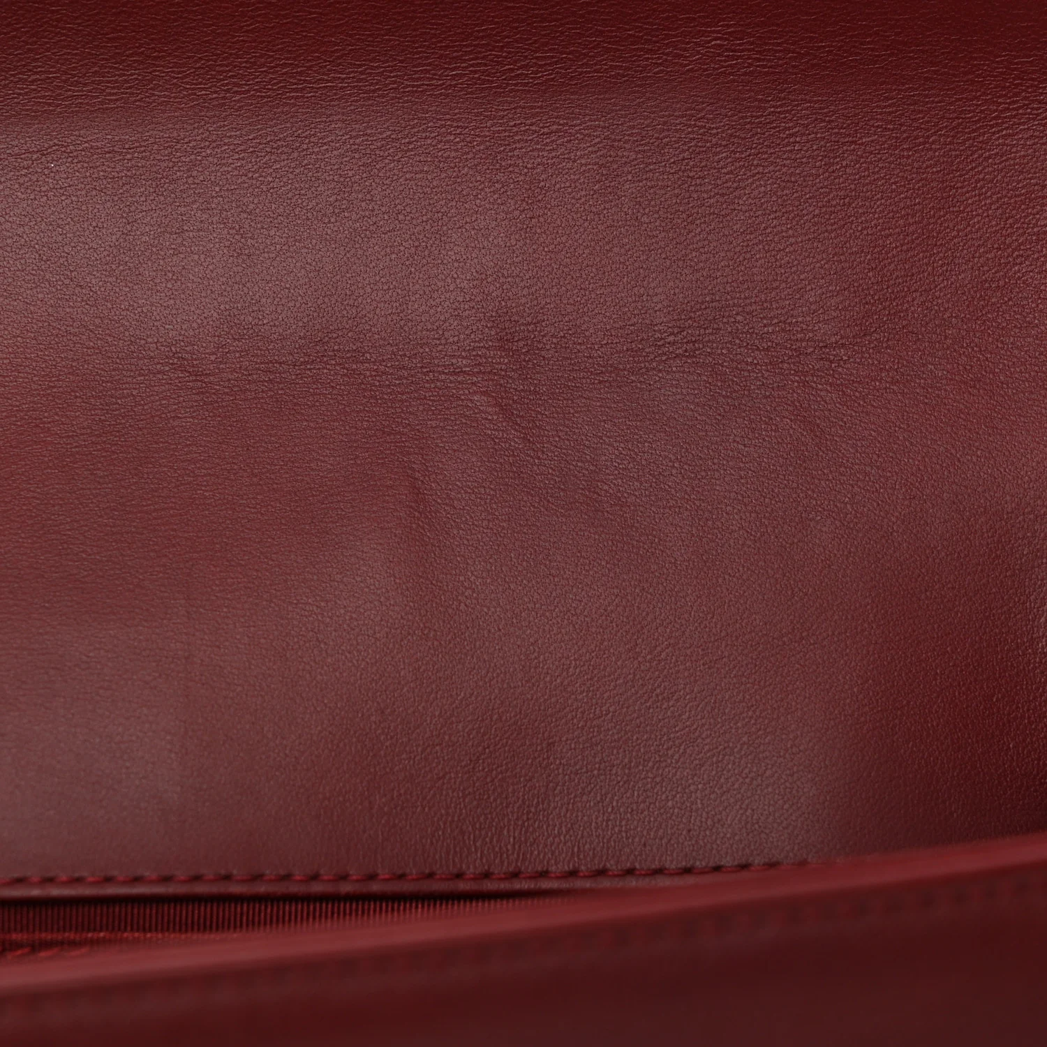 Lambskin Quilted Small Boy Flap Burgundy