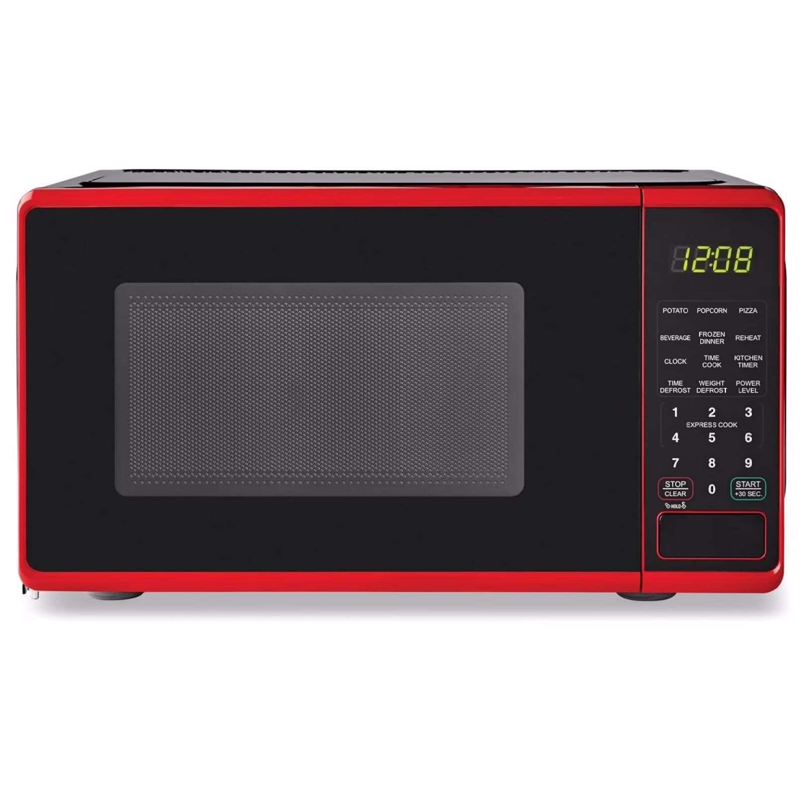 0.7 cu. ft. Countertop Microwave Oven, 700 Watts (Color : Red)