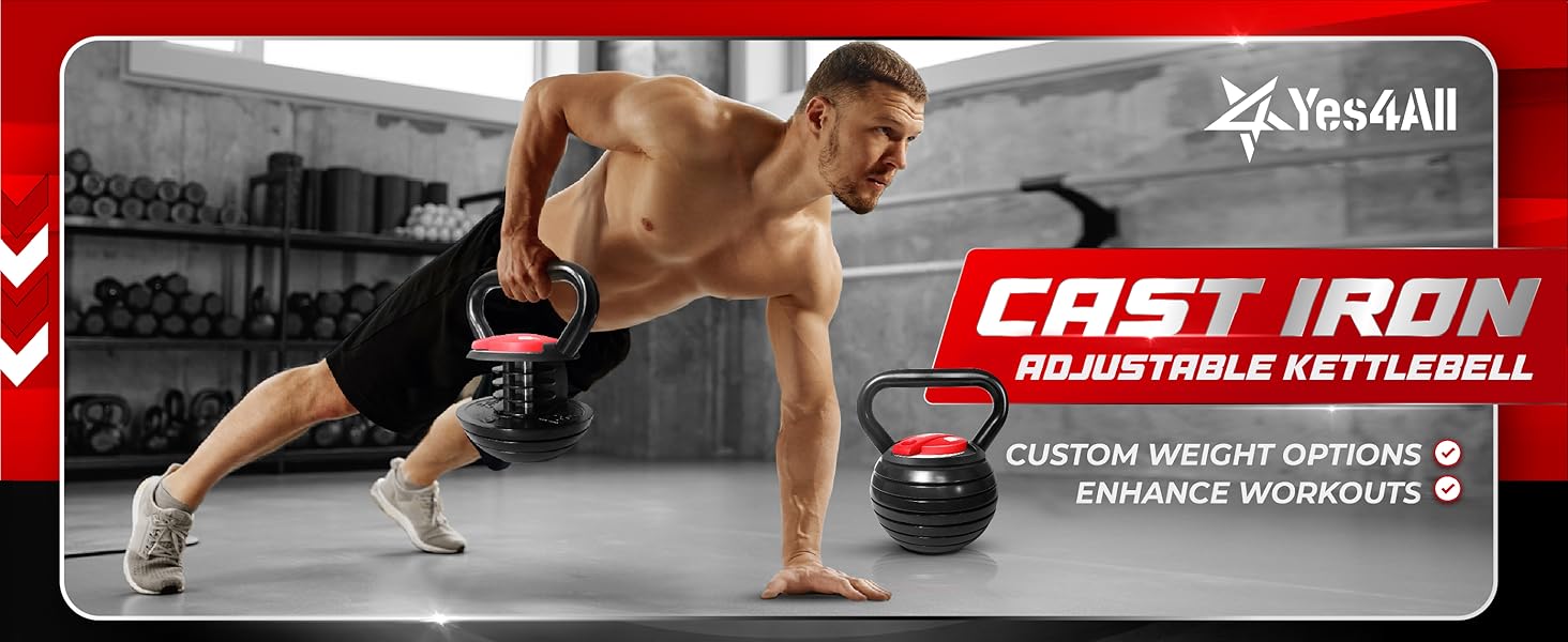 Adjustable kettlebell kings model for versatile workouts.