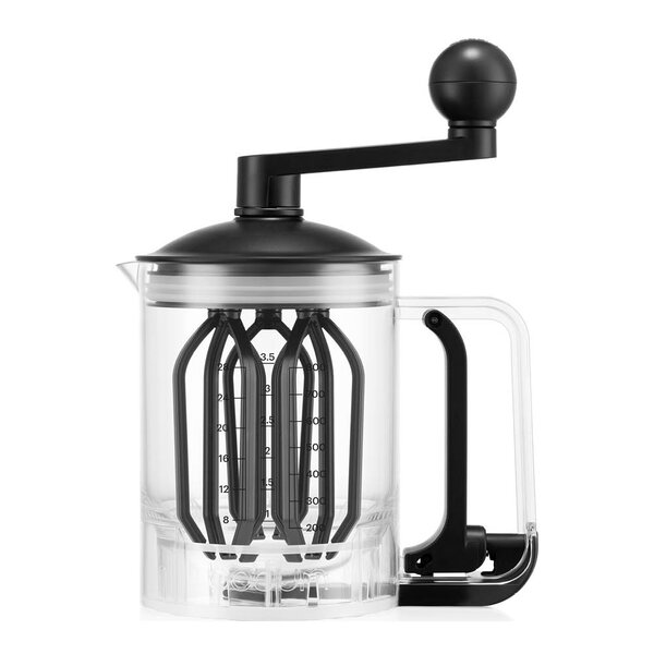 Bistro manuell pannekakemikser 0,8L svart