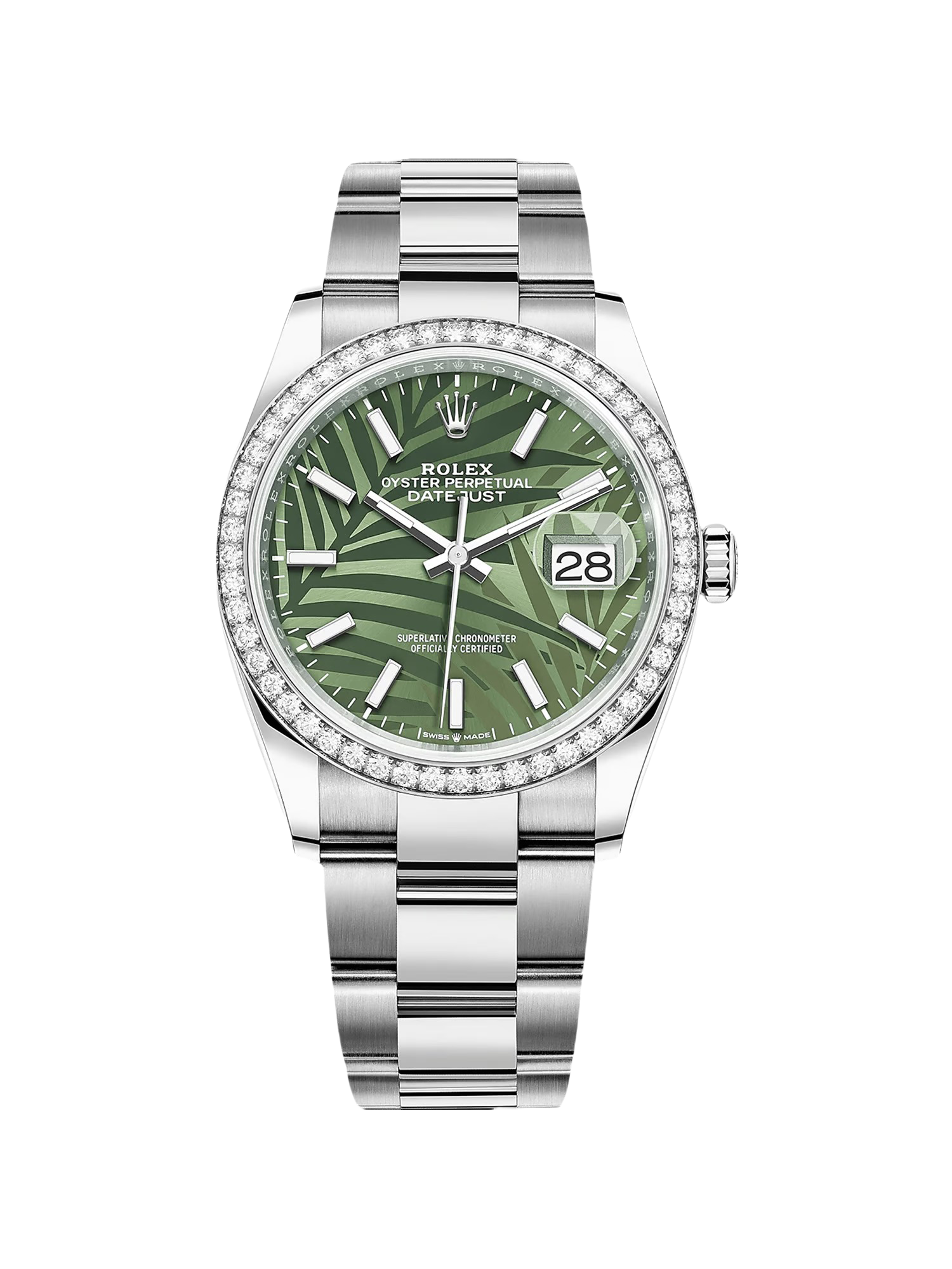 【Super Clone】RLX  Datejust 36mm 126284 Olive Green Dial Jubilee Bracelet