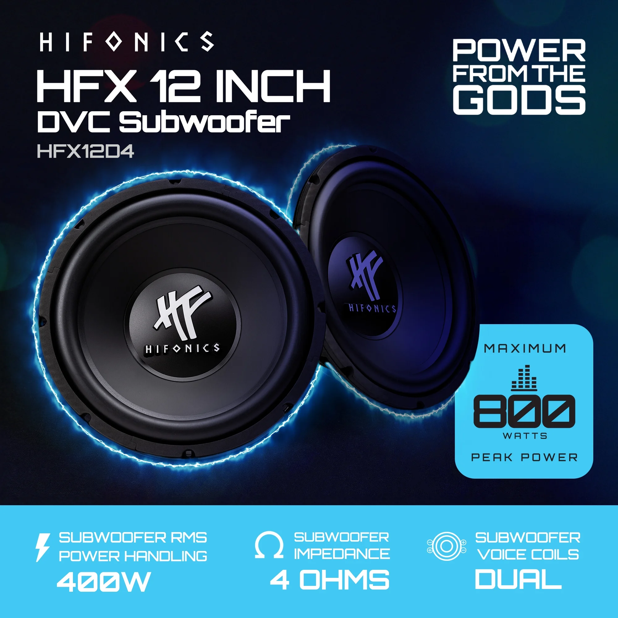 4) HIFONICS HFX12D4 12