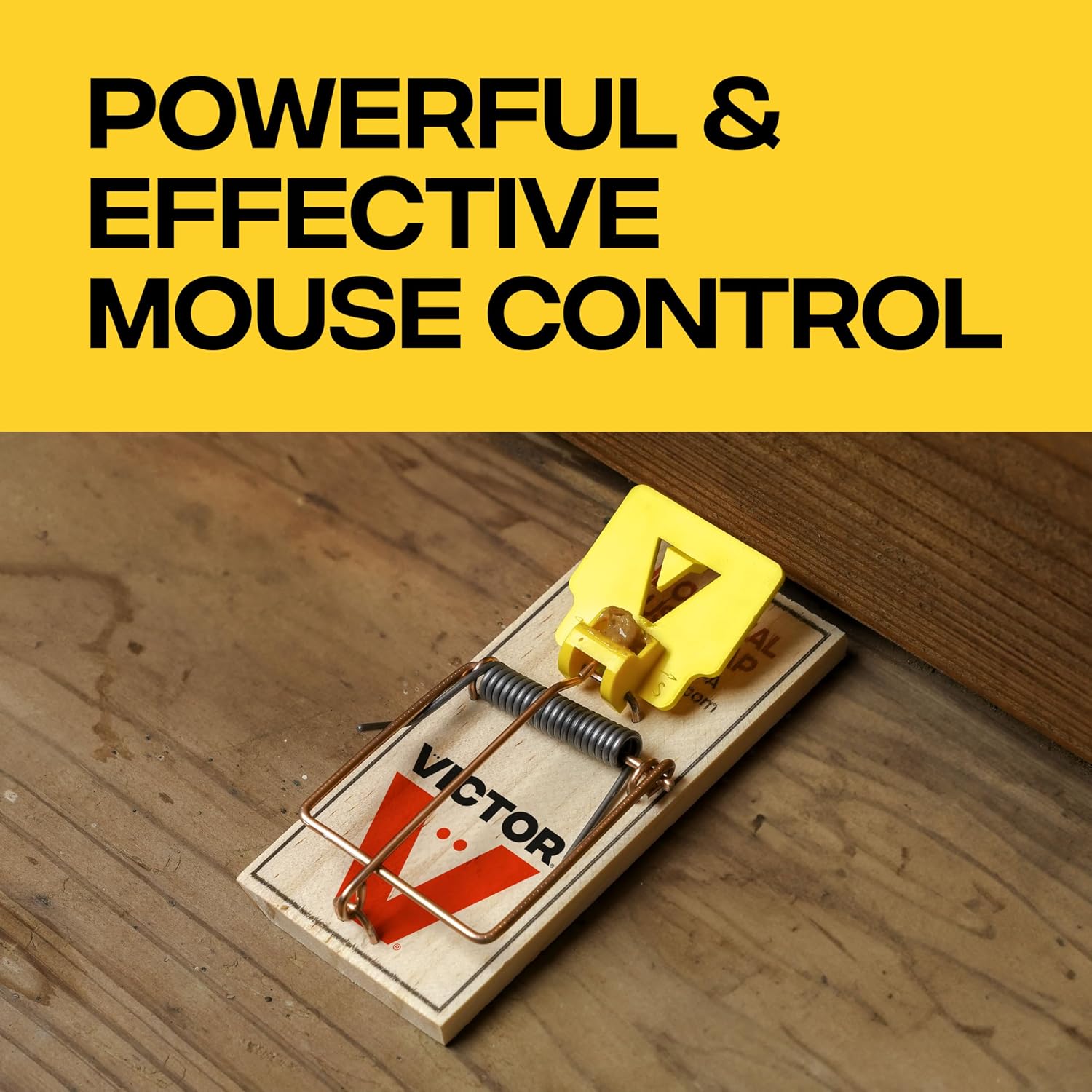 Victor Wide Pedal Mouse Traps, 12-Pack, Plastic Pedal Snap Traps| Indoor Rodent Control Reusable Mousetraps for Mice Pest Control Effective Instant Kill, FSC Certified Wood