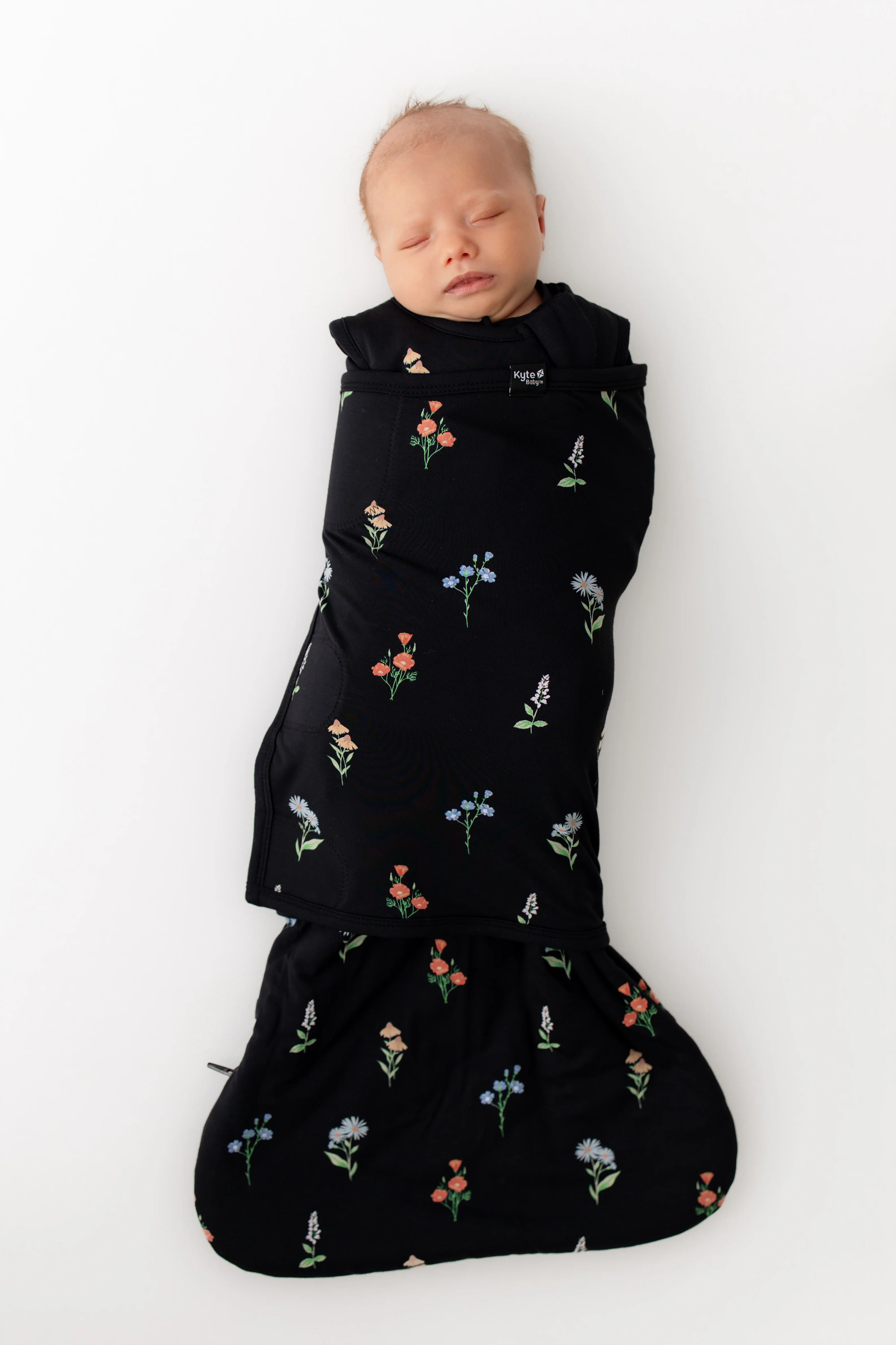 Sleep Bag Swaddler in Midnight Wildflower 1.0