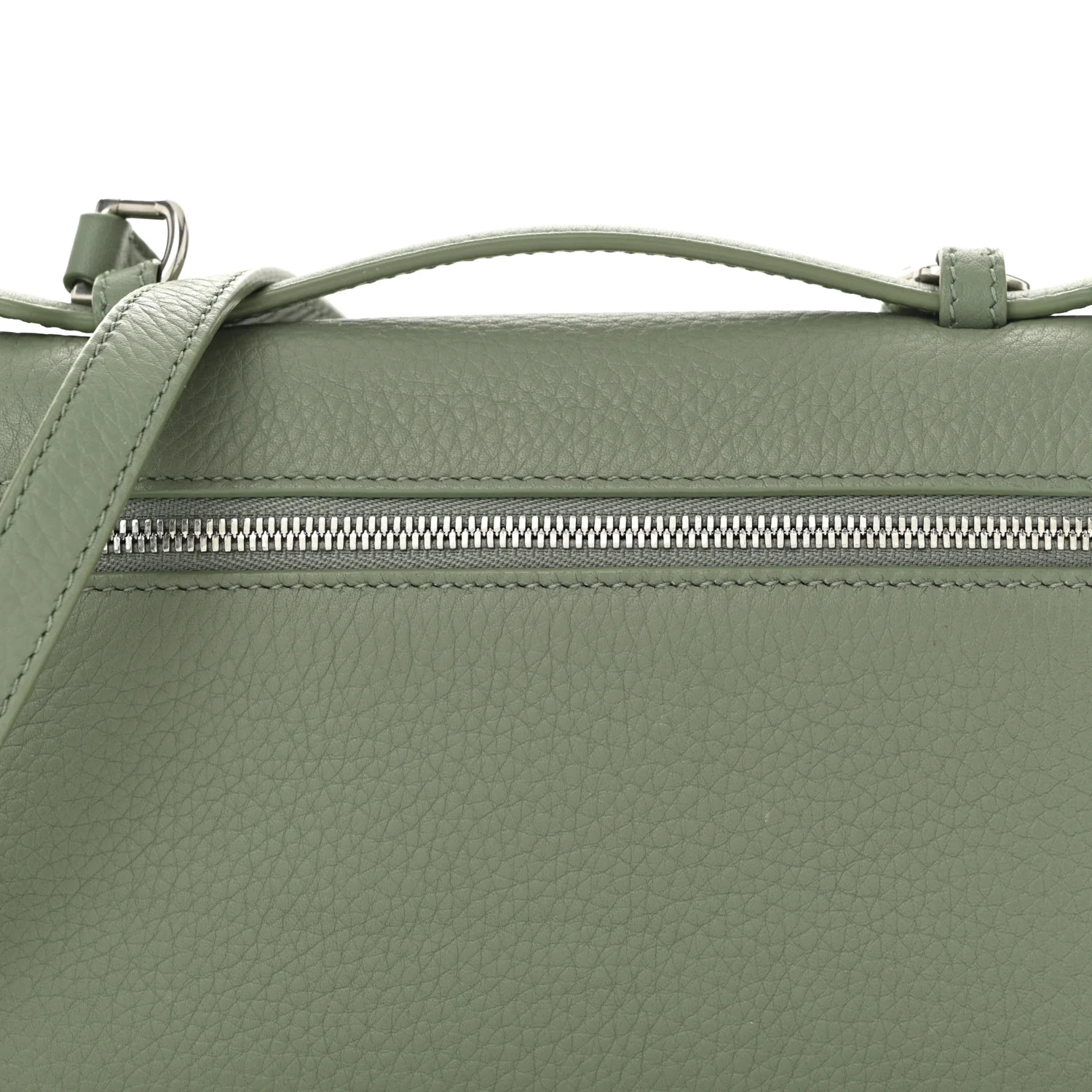 Grained Calfskin L19 Extra Pocket Pouch Sage Brush Leaves