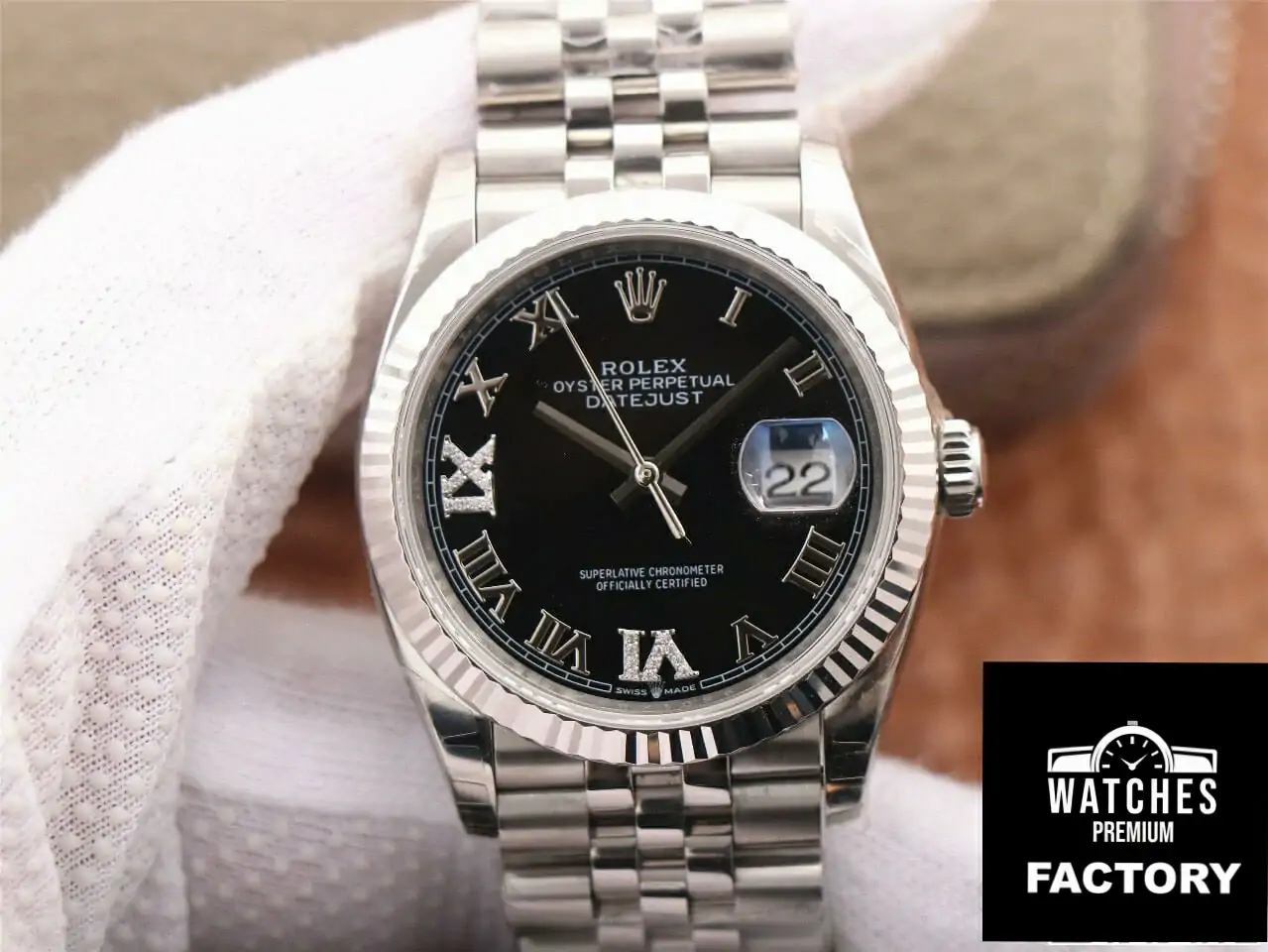 Rolex Datejust M126233 36MM EW Factory Stainless Steel Strap