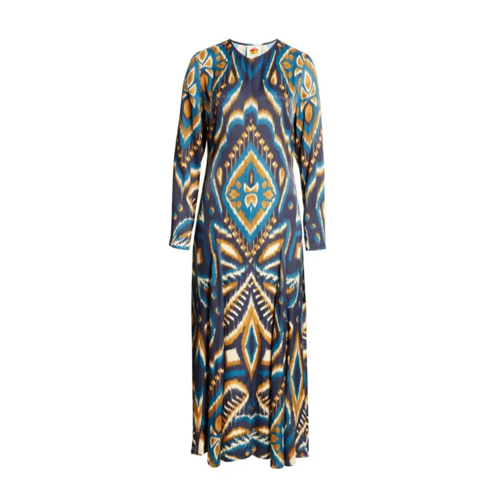 chinese dress ladies Blue Pineapple Ikat Blazer – FARM Rio main image 1