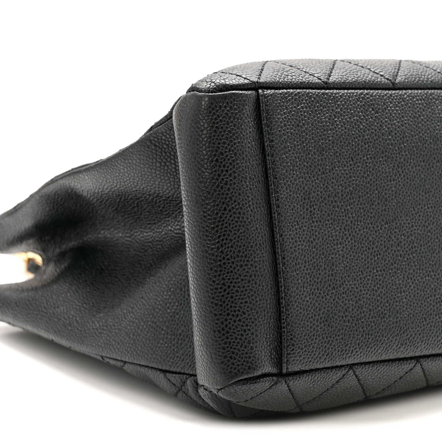 Caviar Quilted Grand Shopping Tote GST Black