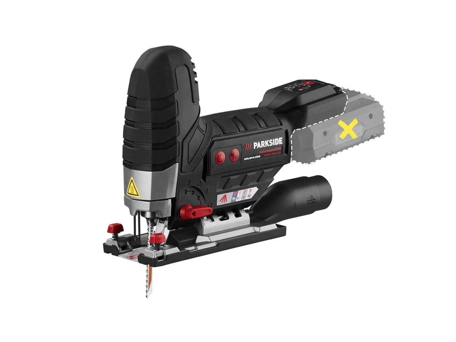 PARKSIDE PERFORMANCE Scie sauteuse sans fil PSSPA 20-Li E3, 20 V