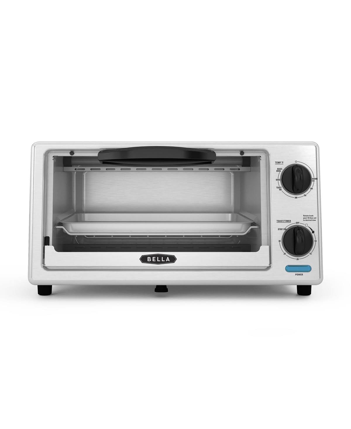 Bella Stainless Steel Toaster Oven, 4-Slice