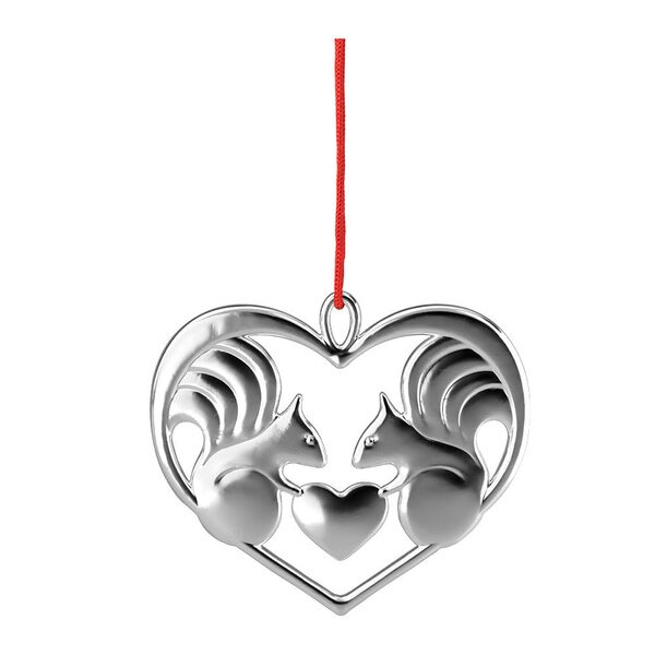 Karen Blixen ornament 6 cm Nuts about you sølv