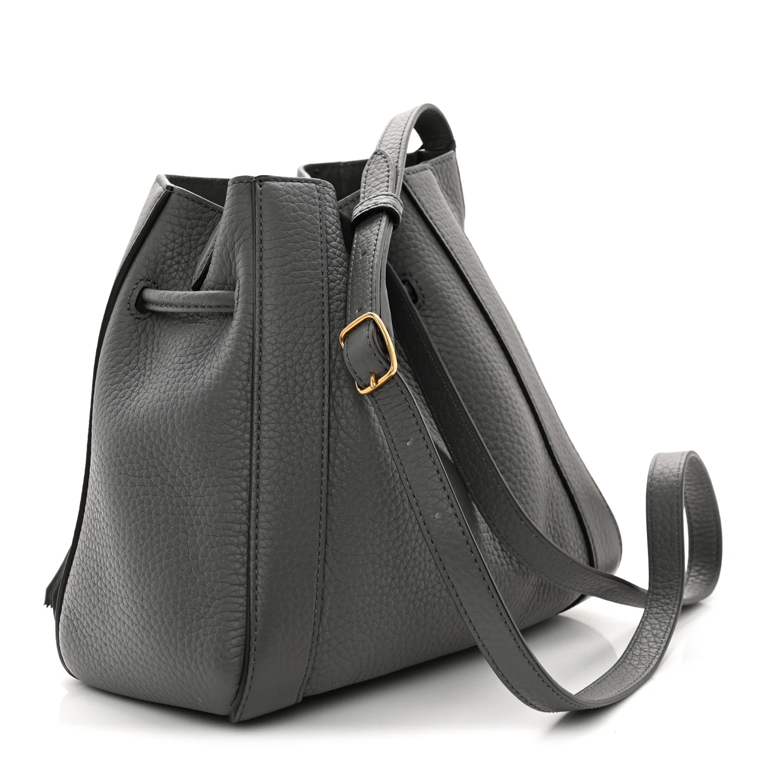 Heavy Grain Calfskin Mini Millie Charcoal