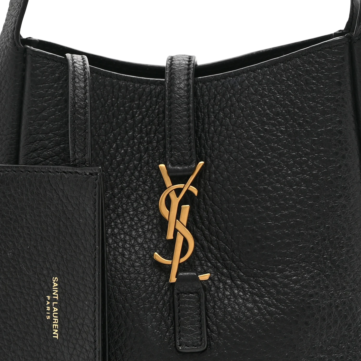 Grained Calfskin Baby Le 5 A 7 Supple Hobo Black