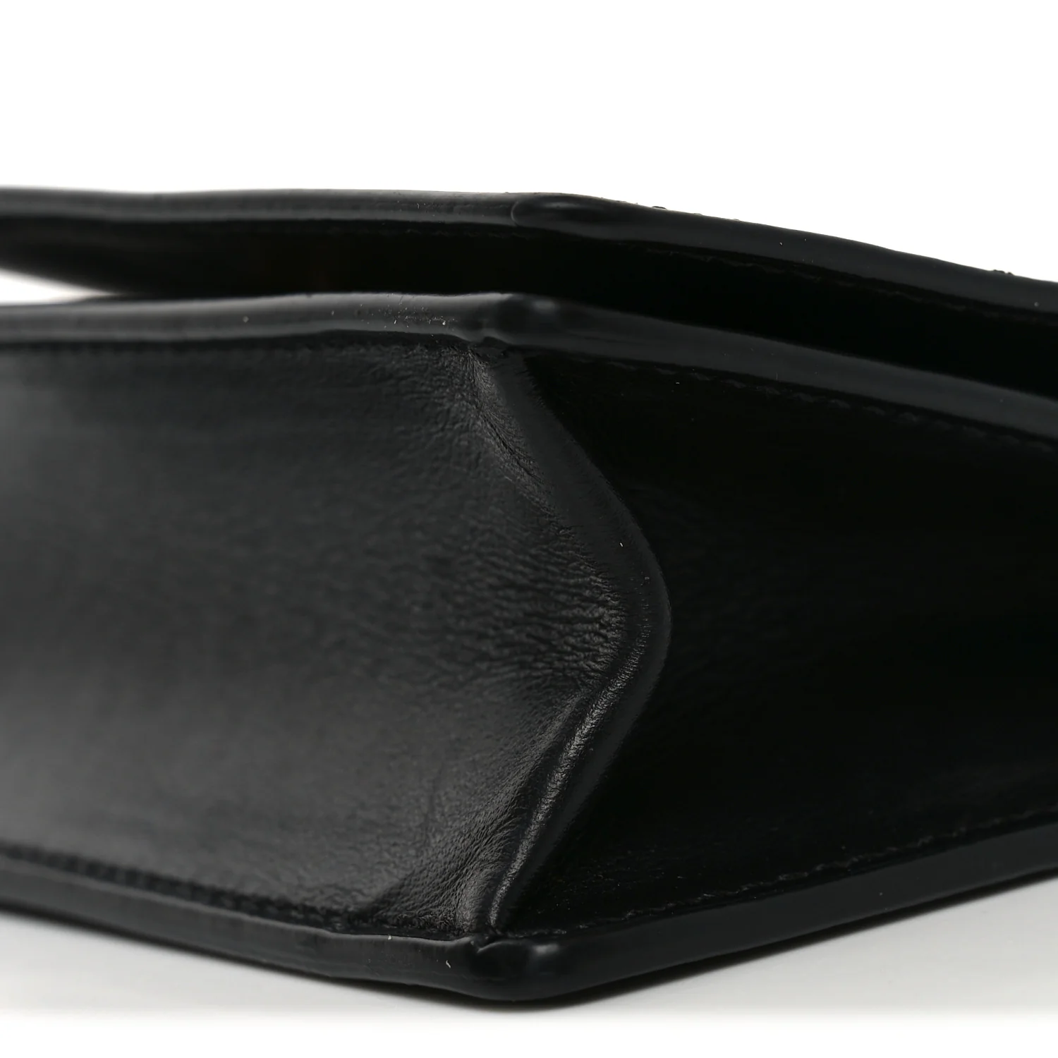 Vitello Mini Virtus Chain Clutch Black