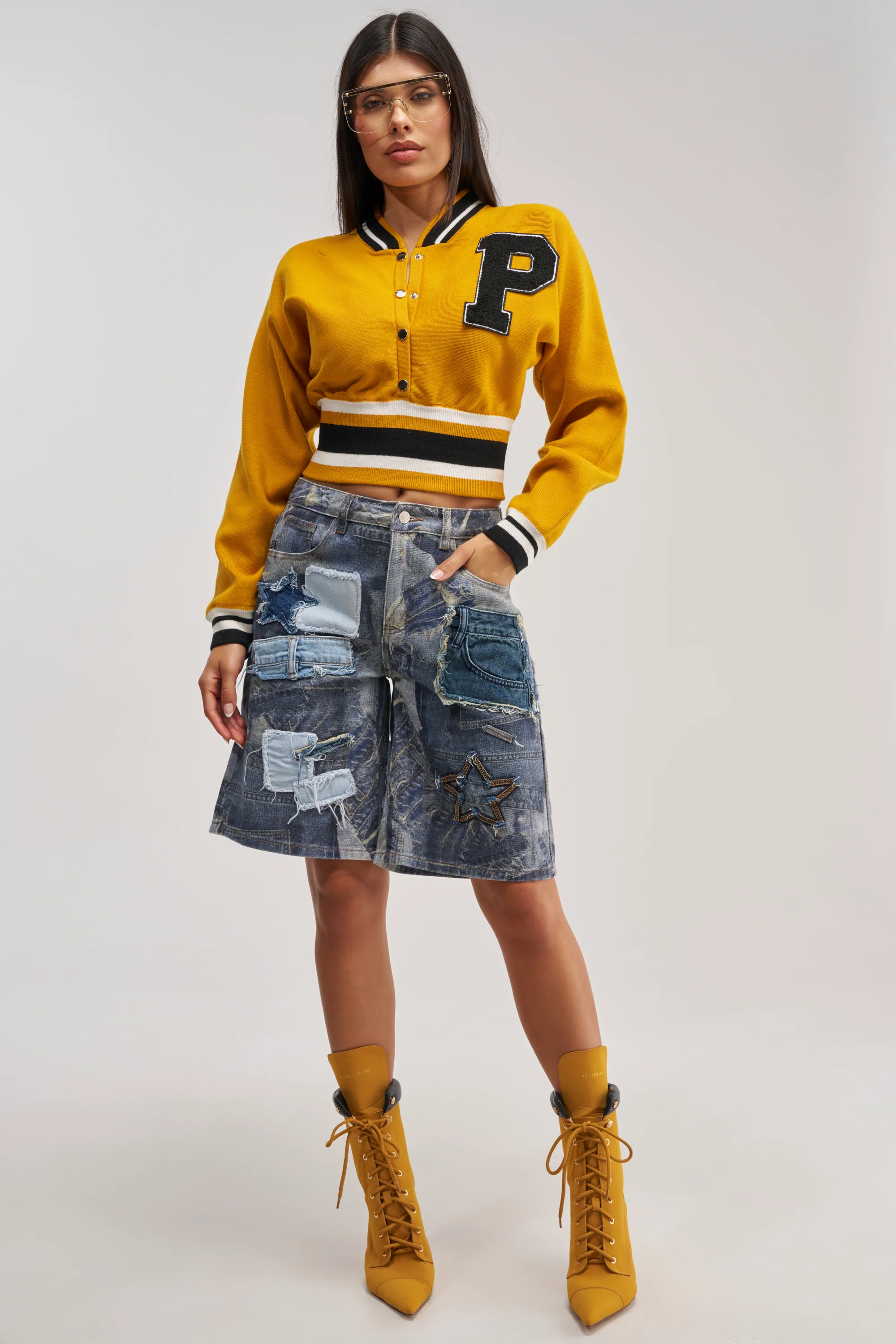 STARS IN THE SKY DENIM SHORT - Akira Store