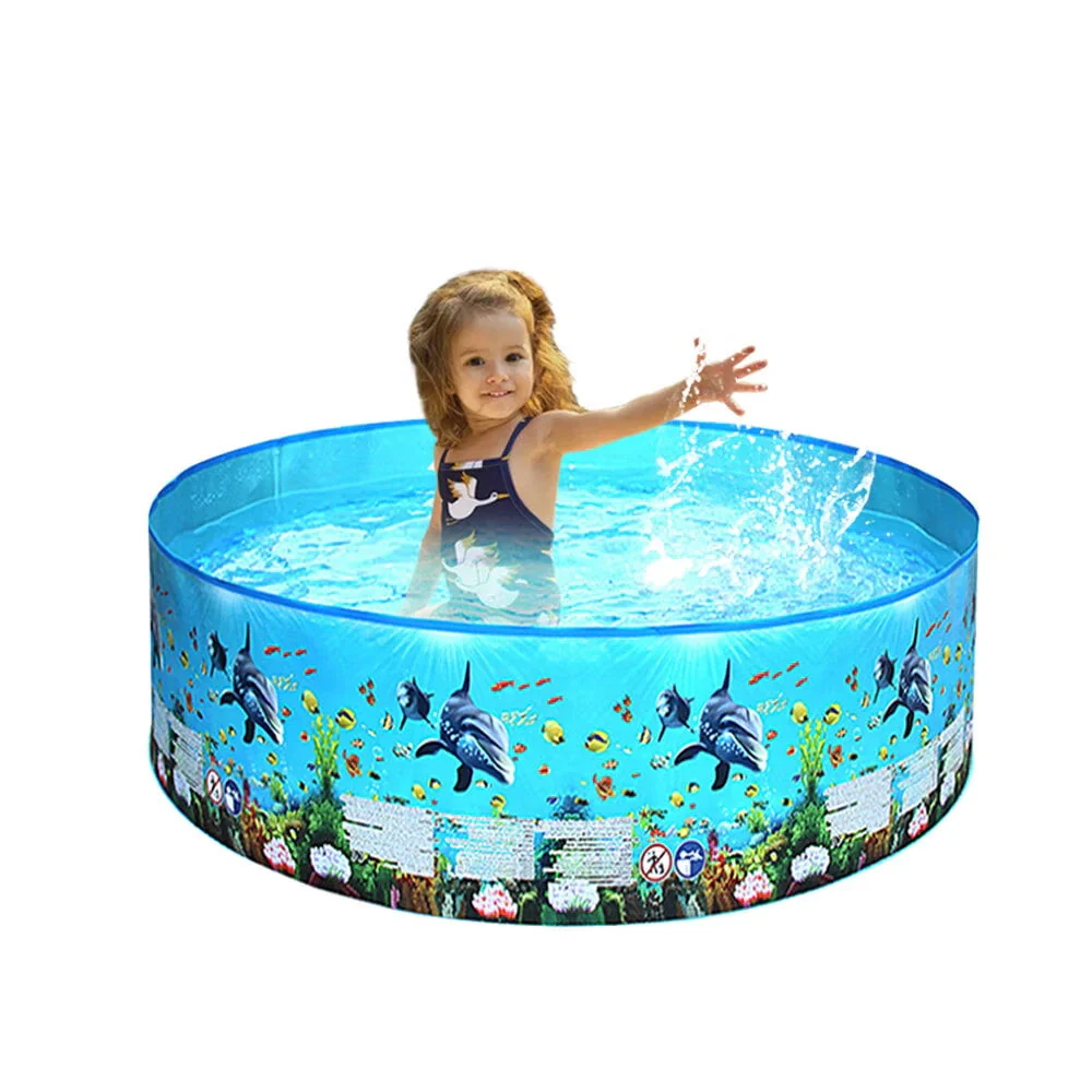 Children Swimming Pool Durable Plastic Baby Swimming Mat 3 Kids Toy Kiddie Pools for Outdoor Garden Backyard Summer Water Party
