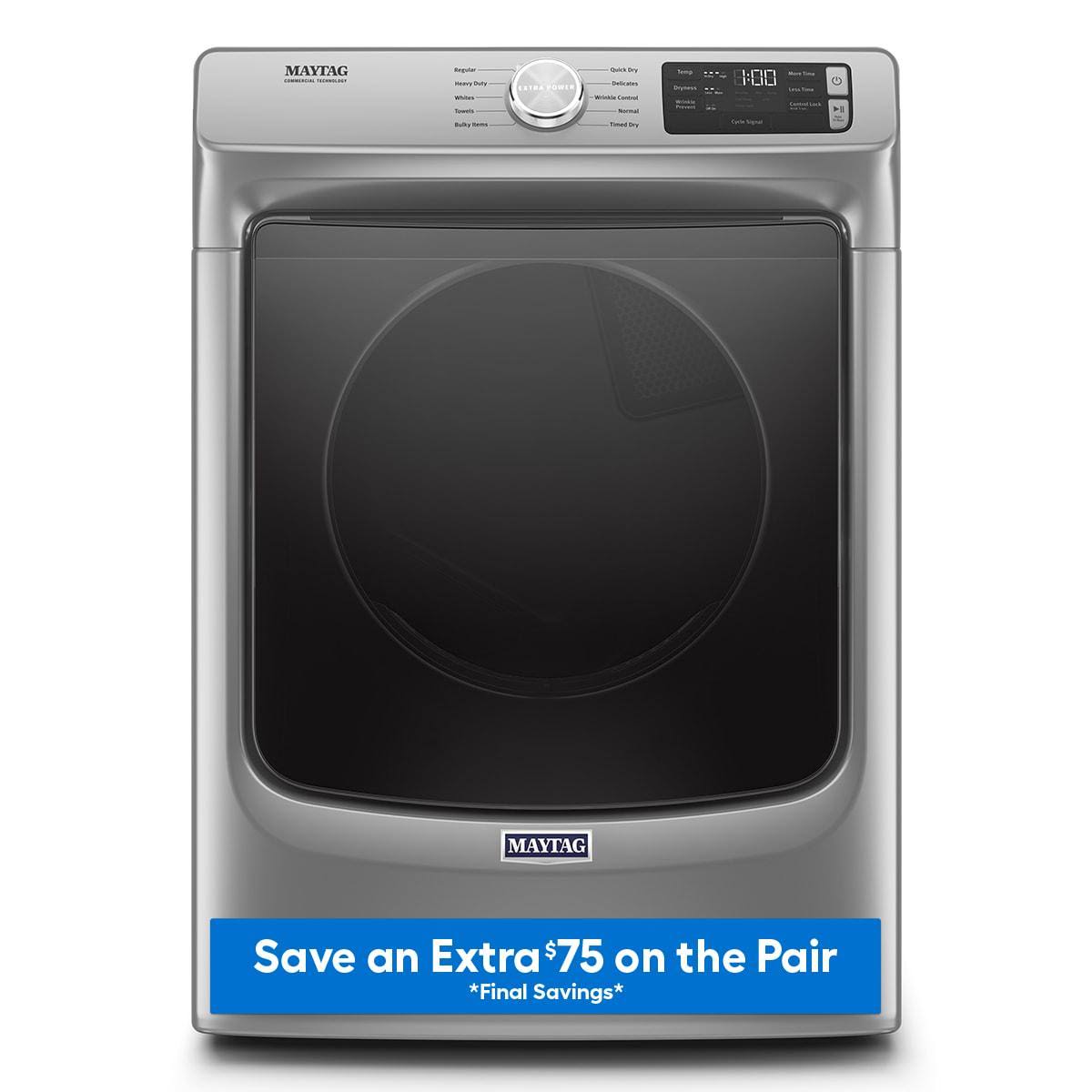 Maytag MED5630HC 7.3 Cu ft Electric Dryer Metallic Slate