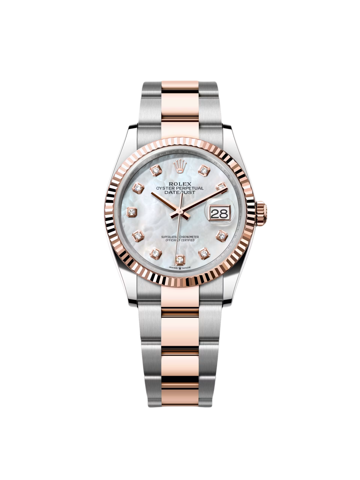 【Super Clone】RLX  Datejust 36mm 126231 Mother-of-Pearl Dial Jubilee Bracelet