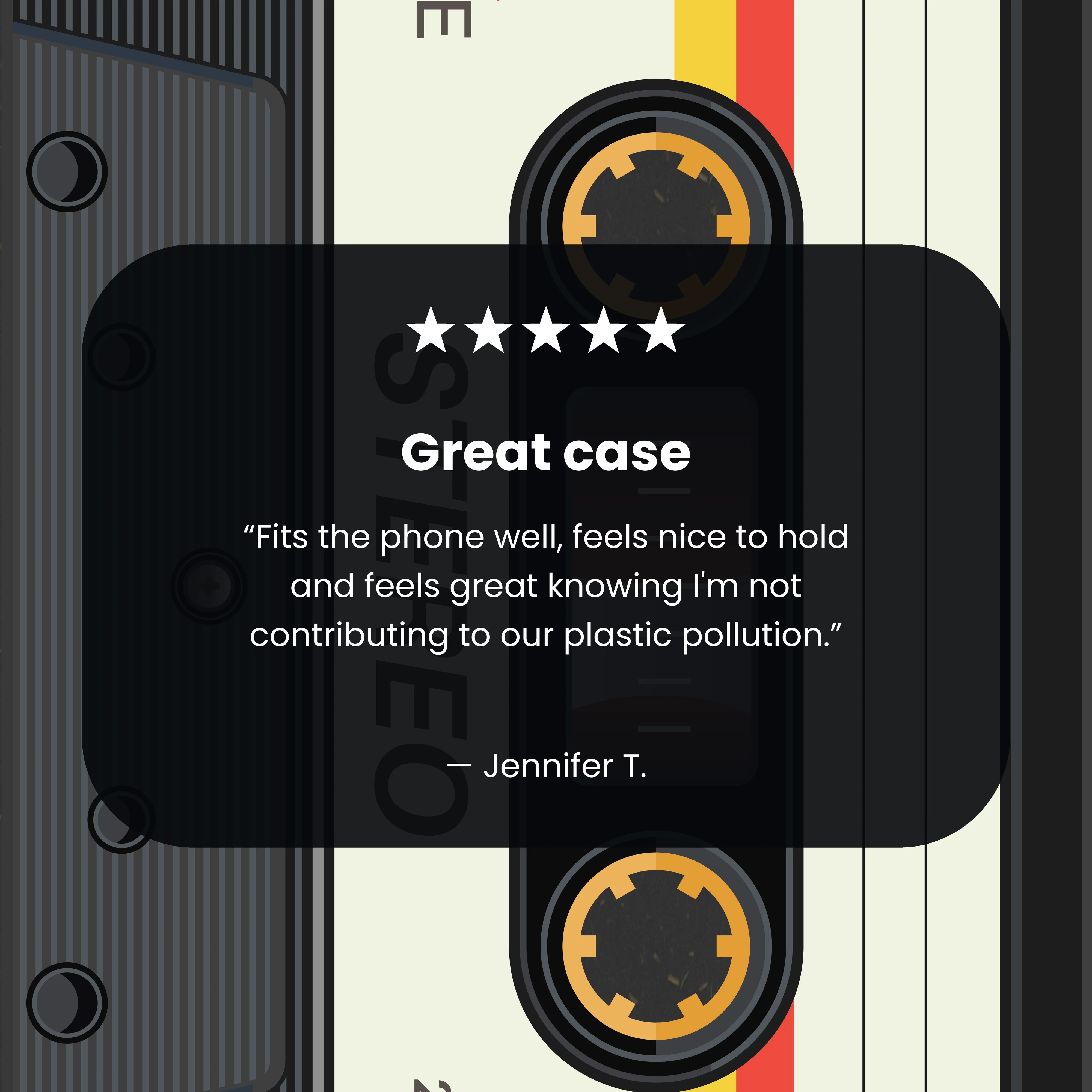 Black Cassette Samsung Galaxy S25+(Plus) Case