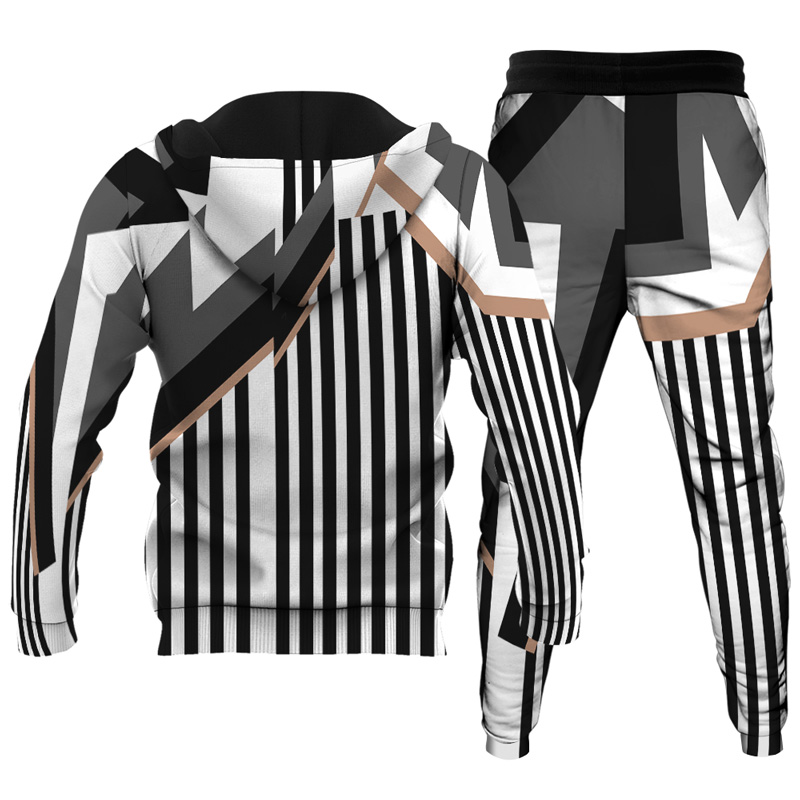 Ensemble de sweat à capuche imprimé personnalisé pour homme 024