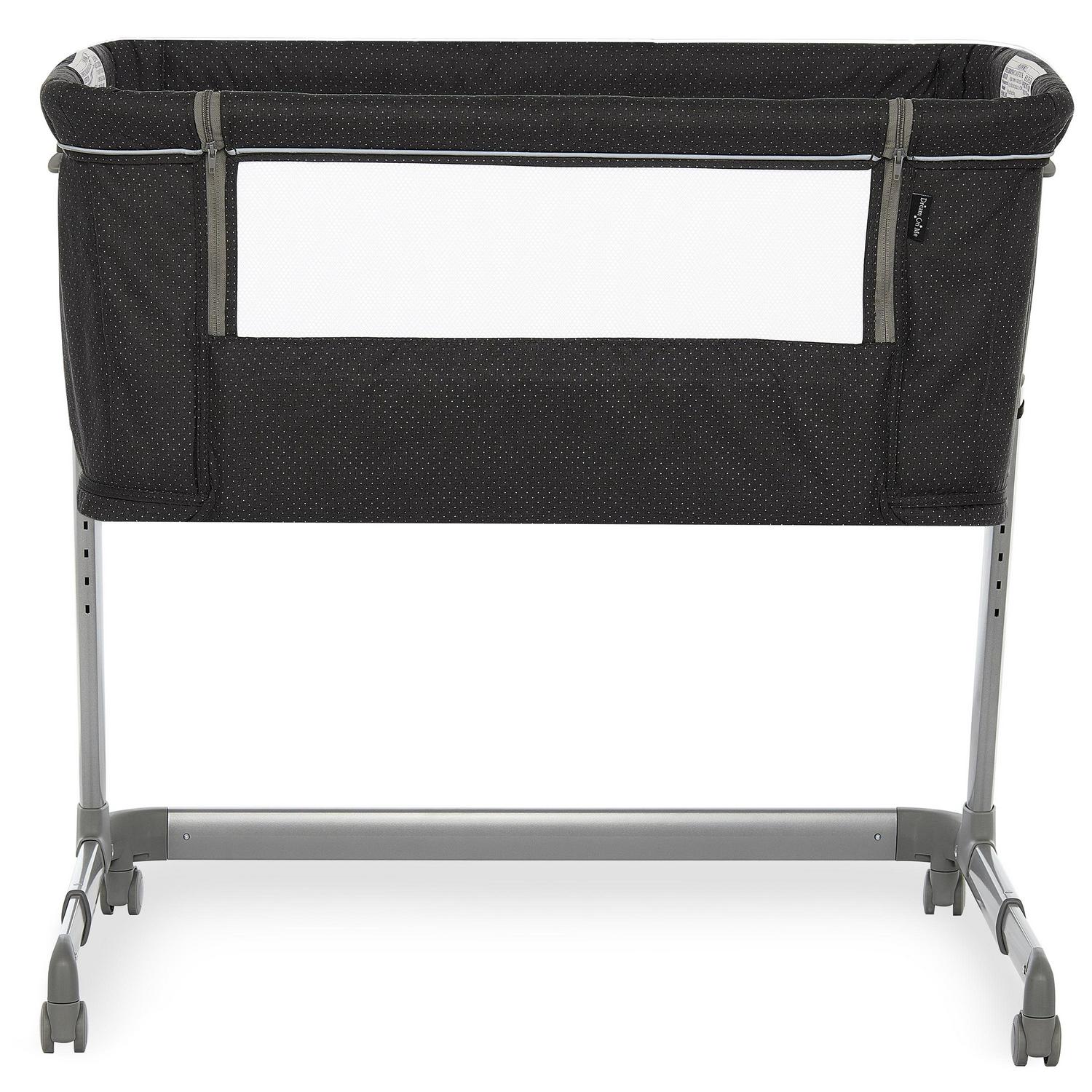 Waves 3-in-1 Baby Bassinet. Bedside Sleeper and Playard in Dark Grey. JPMA Certified - Image 3