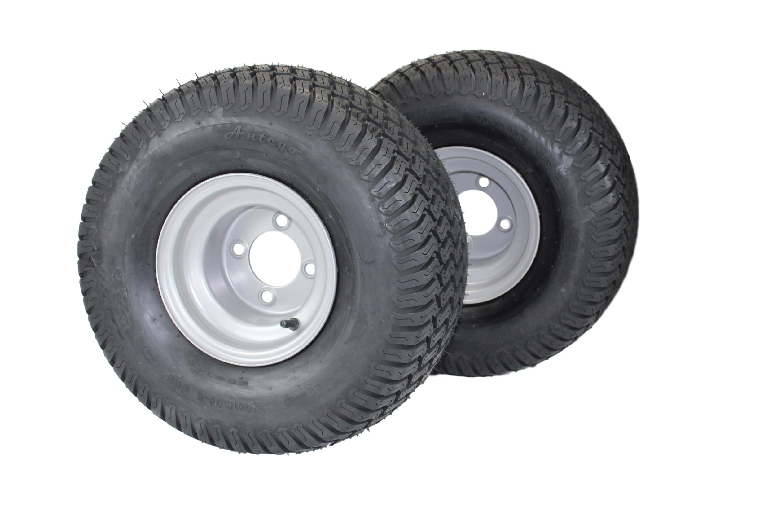 Tire and Wheel (Set of 2) 20x10 00 8 Tires Wheels 4 Ply for Lawn Garden Mower Turf Tires Image 7