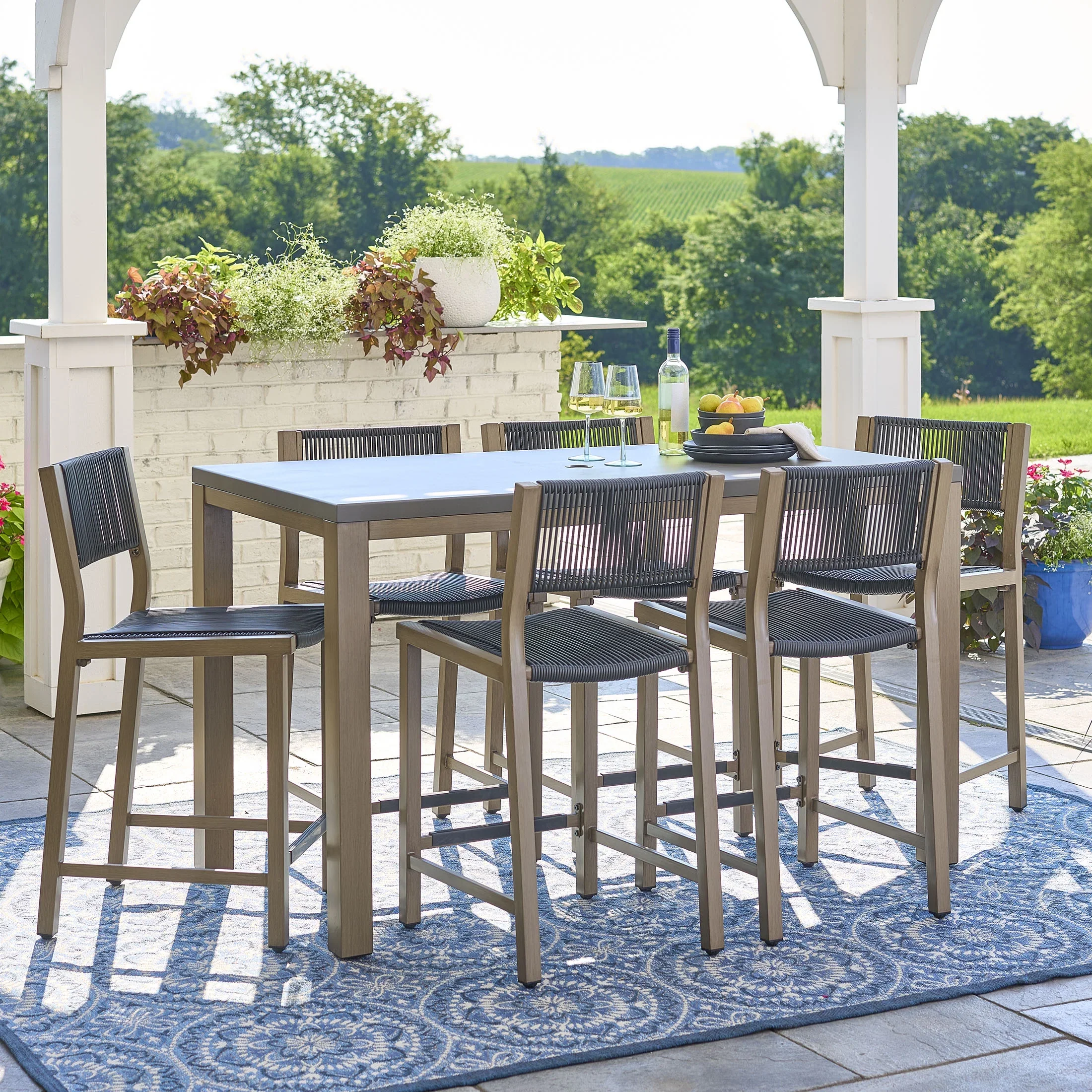 Better Homes & Gardens Tarren 5-Piece High Dining Set, Black