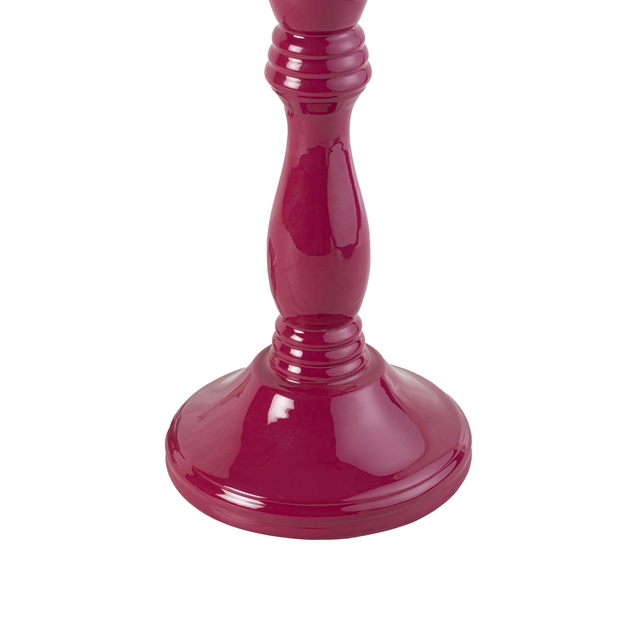 Beadline Wooden Table Lamp Fuchia Purple Base Only 12cmx28cm