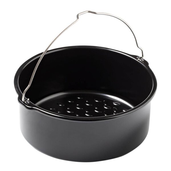 Airfryer ildfast form 20 cm svart